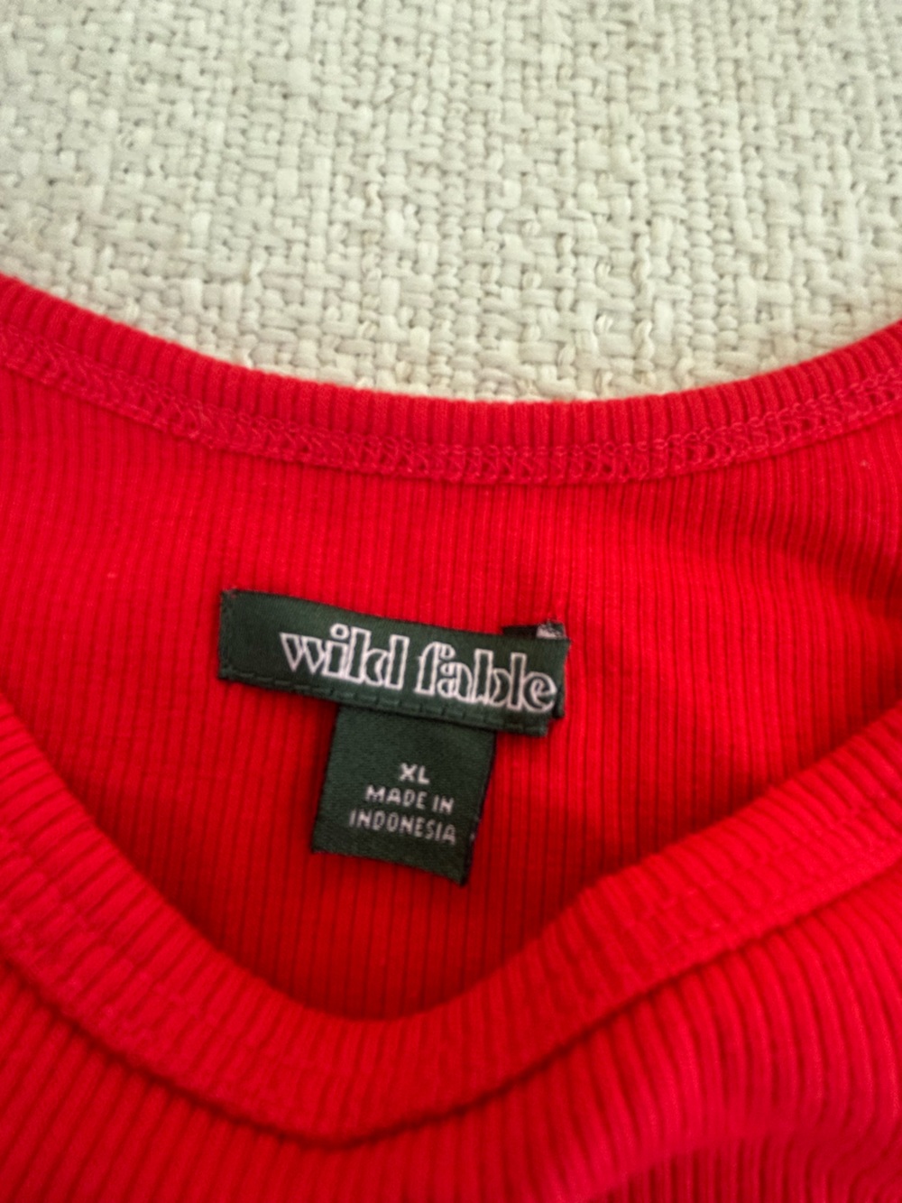 Wild Fable Custom Phillies Red Ribbed Tank - Picture 2 of 5